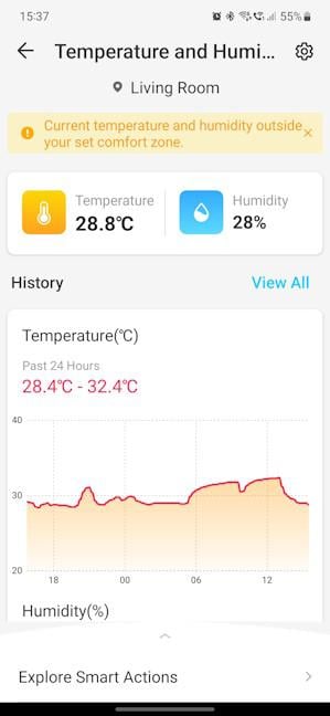 TP-Link Tapo T315 Smart Home Smart Temperature Humidity Monitor