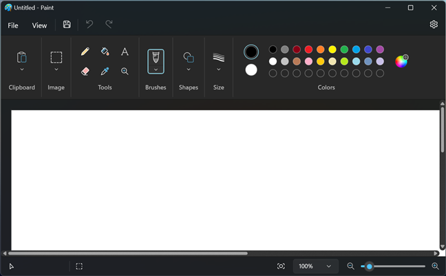 Paint gets support for Dark Mode
