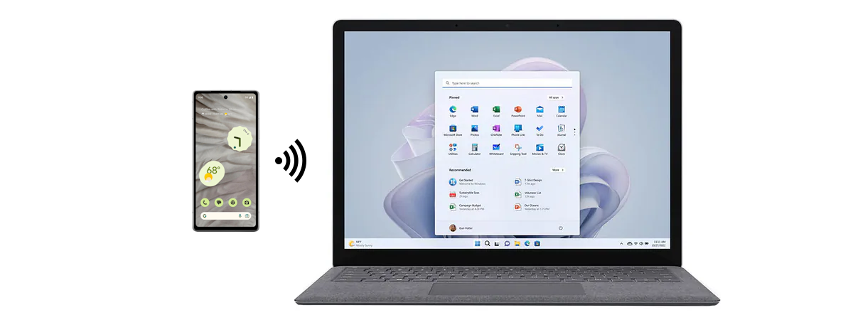 Send files from an Android smartphone to Windows 10, with Bluetooth