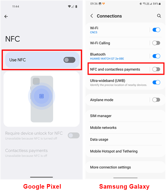 How to disable NFC in Android