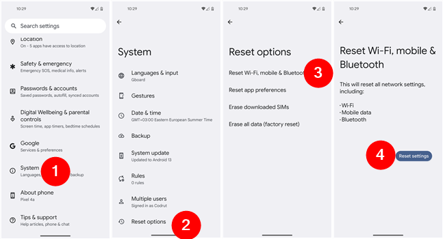 How to reset Bluetooth settings in Android 13