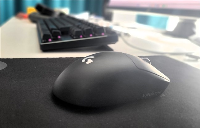 The Logitech G Pro X Superlight 2 on my desk