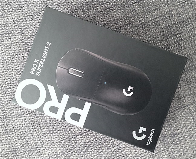 The packaging used for Logitech G Pro X Superlight 2