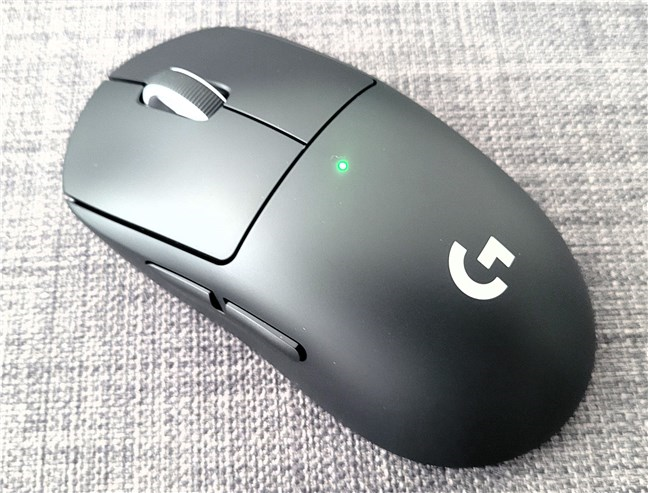 The mouse has a minimalist design
