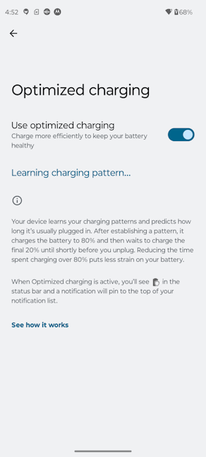 Using optimized charging is a good idea