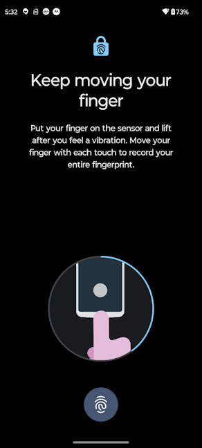 The fingerprint sensor is lower than on most phones