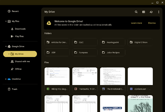 The file manager is well integrated with cloud storage solutions