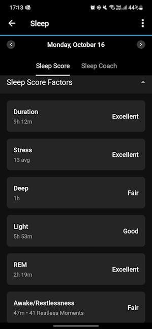 How your sleep score is calculated