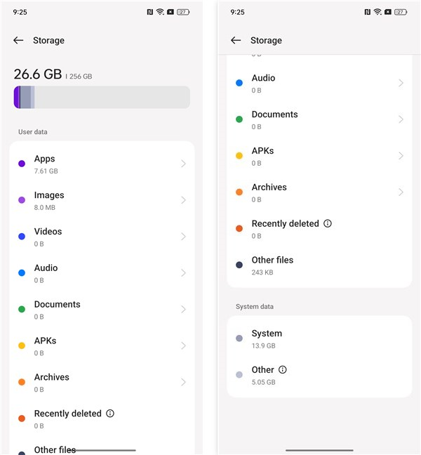 The smartphone has 8GB of RAM and 128 or 256 GB of storage