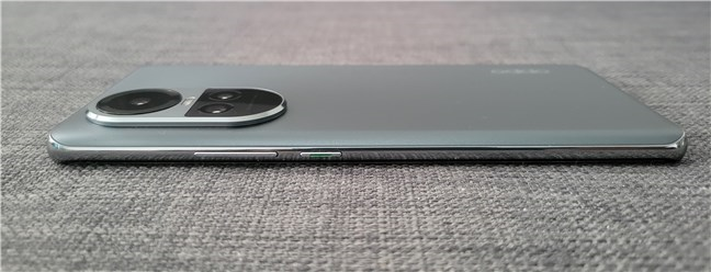 The right edge holds the power and volume buttons