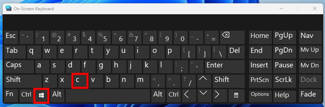The keyboard shortcut for Copilot in Windows 11 is Win + C