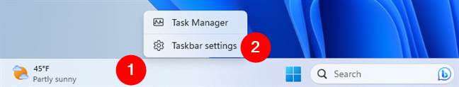 To add Copilot to the taskbar, open the Taskbar settings