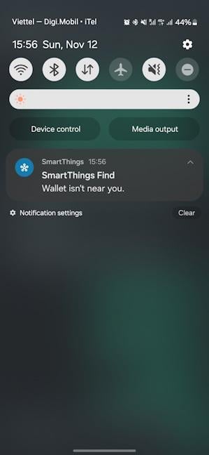 You get useful alerts when you leave something behind