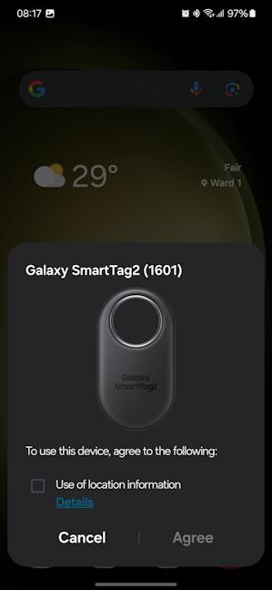 Galaxy SmartTag2 is quick to install
