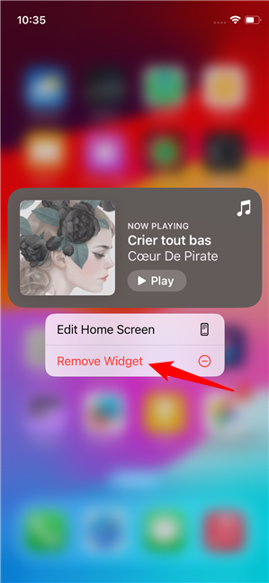 Remove Widget in iOS 17