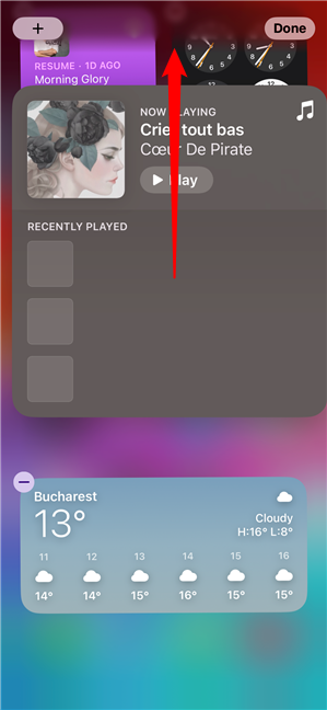 Move an interactive widget in iOS 17