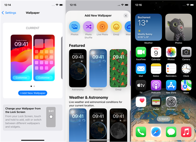 There are many options to change an iPhone's wallpaper