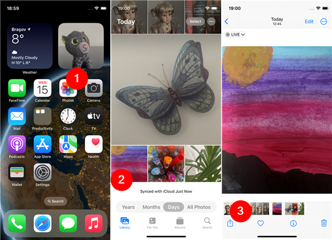 How to change an iPhone's wallpaper from the Photos app