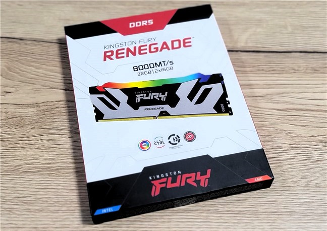 The box of the Kingston Fury Renegade DDR5 RGB