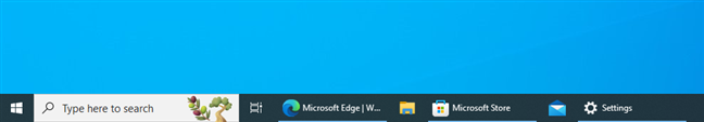 A Windows 10 taskbar that never combines icons
