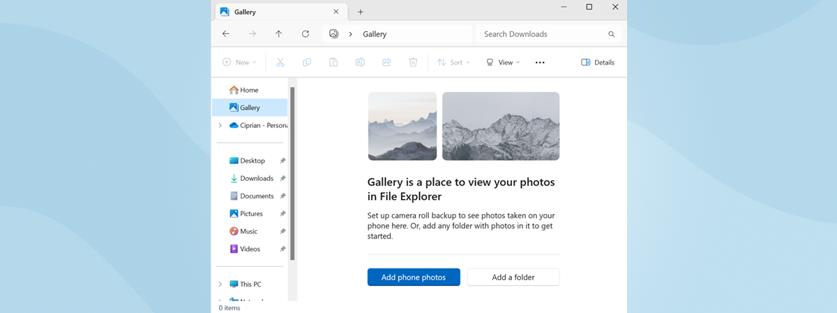 How to use the Gallery in Windows 11’s File Explorer