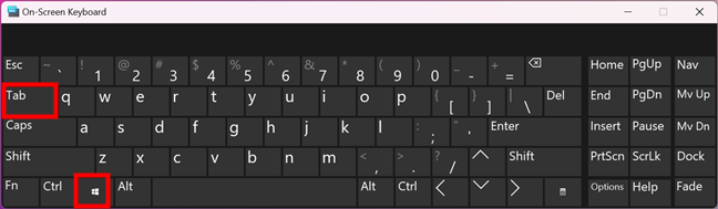 The Task View keyboard shortcut in Windows 11