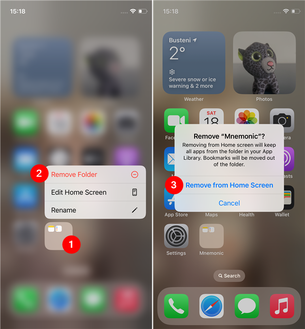 How to remove a folder from an iPhone's Home Screen 