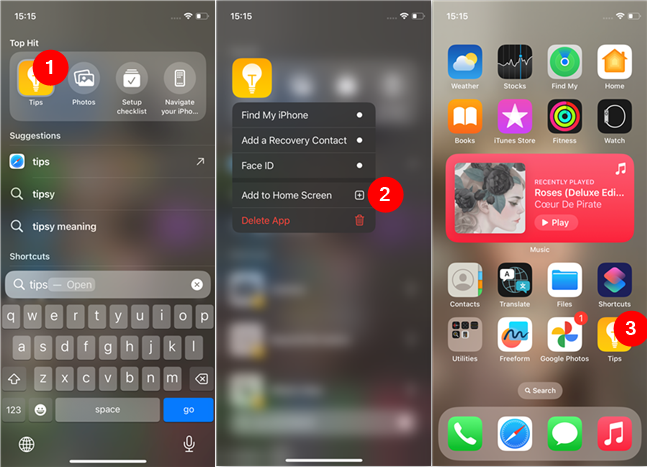 How to add an app to Home Screen of an iPhone