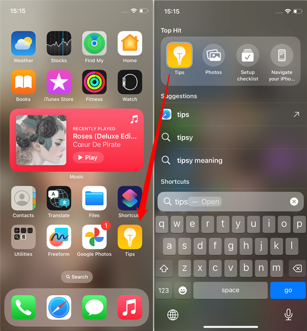 Drag and drop an app to add it to the Home Screen