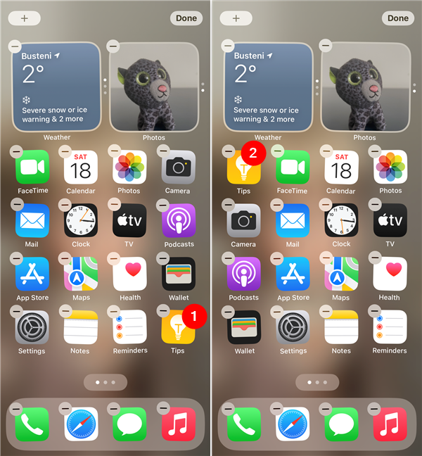 How to move an app on the Home Screen of an iPhone