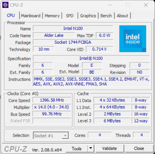 Details about the processor
