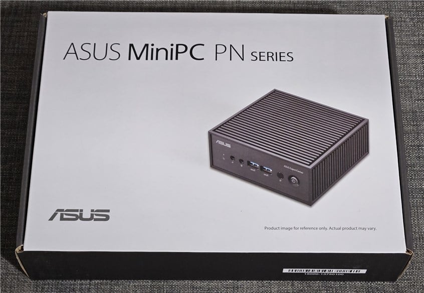 The packaging for ASUS ExpertCenter PN42