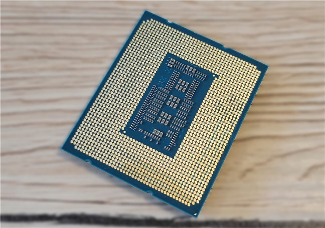 The contacts of the Intel Core i9-14900K processor