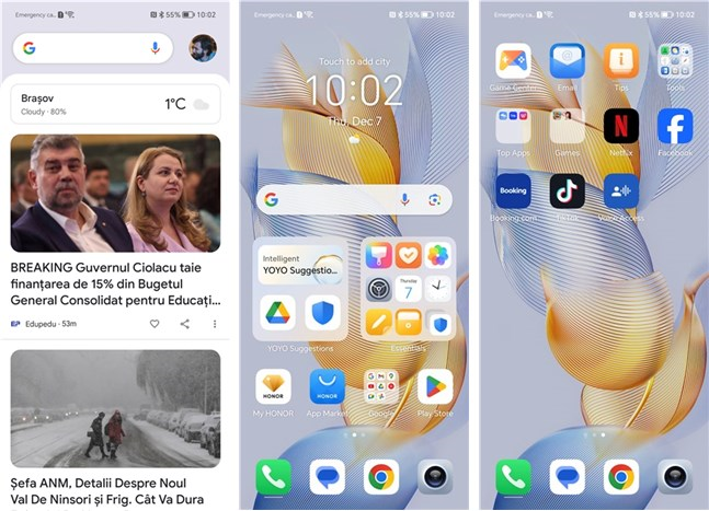 The MagicOS user interface