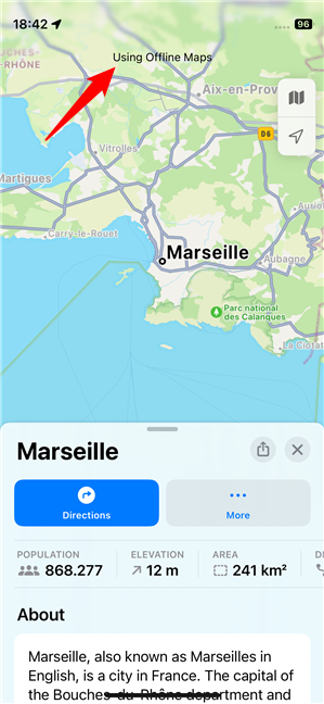 Using Offline Maps in Apple Maps