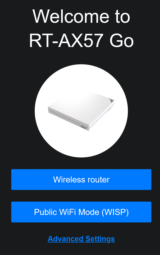 Setting up the ASUS RT-AX57 Go