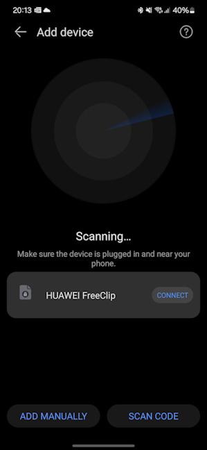 Adding the HUAWEI FreeClip to Ai Life