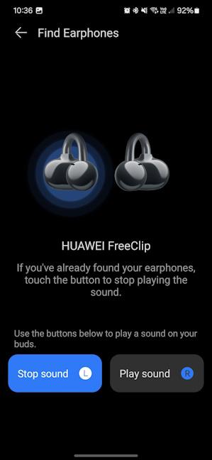 Finding the HUAWEI FreeClip