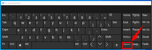 On-Screen Keyboard Options