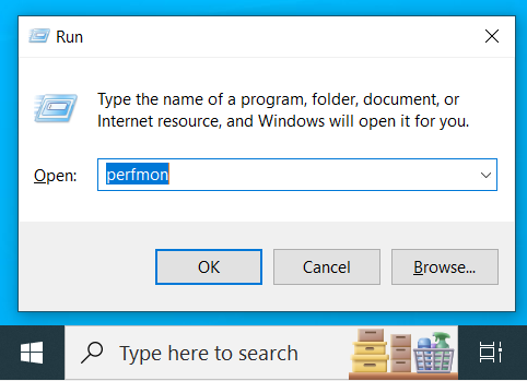 Run perfmon