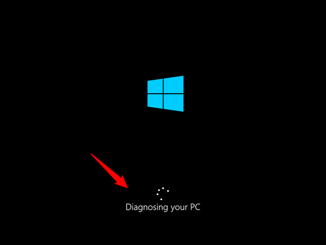 Windows 10 is diagnosing your PC