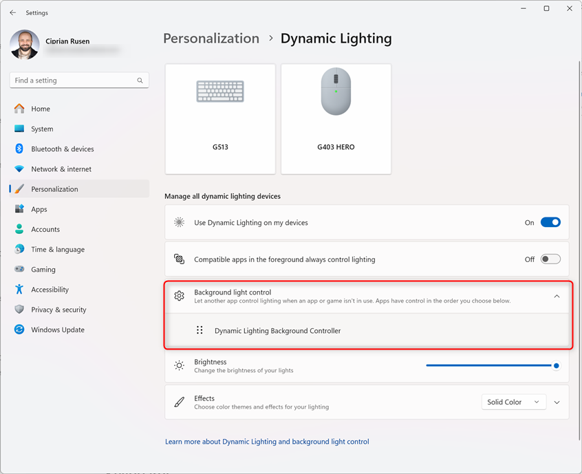 Which apps control your RGB lighting