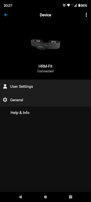 Garmin HRM-Fit connects with the Garmin Connect app on your phone