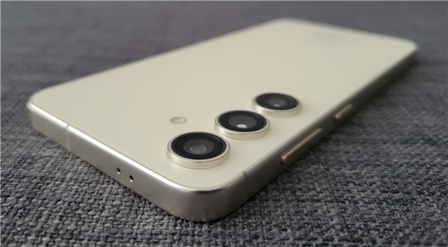 The rear cameras on the Samsung Galaxy S24