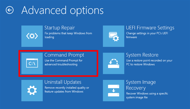 Starting the Command Prompt