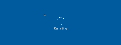 How to restart a Windows 10 computer