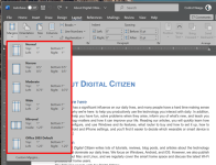 How to change the layout of a document in Microsoft Word