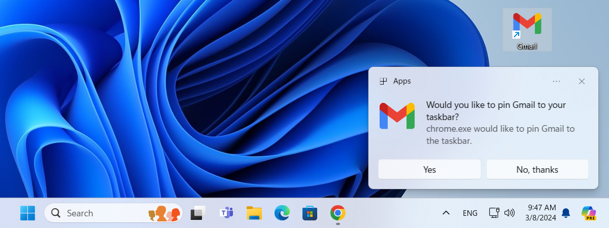 How to get Gmail as a desktop app for Windows