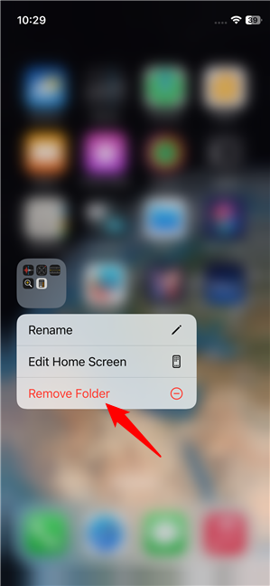 In the context menu, select Remove Folder