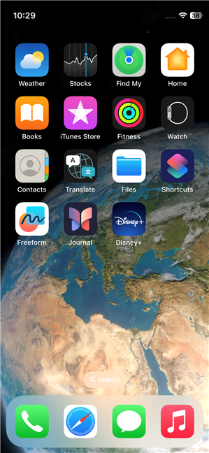 The app folder is hidden from your iPhone's Home Screen